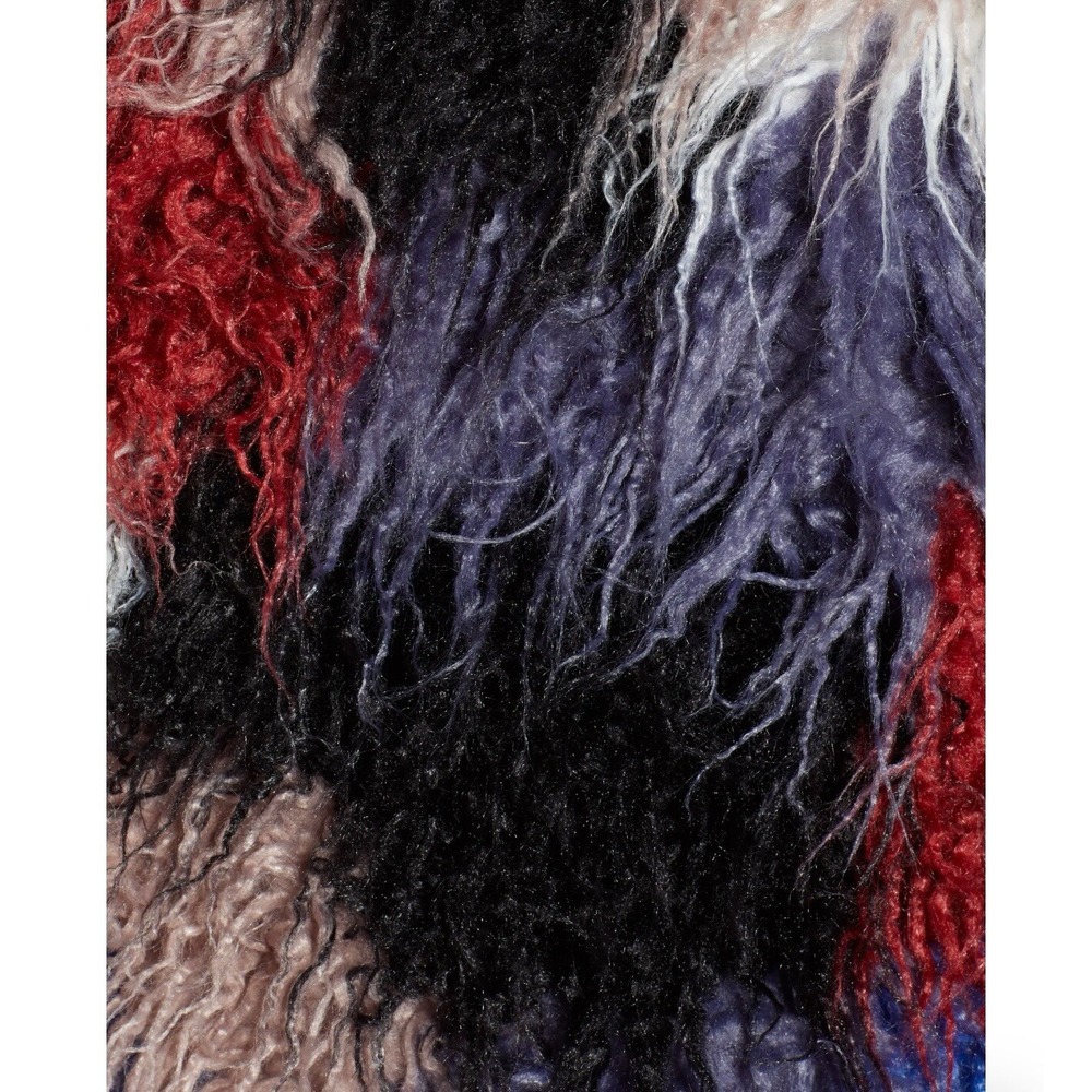 Multicolor Faux Fur Jacket - Picture 10 of 11